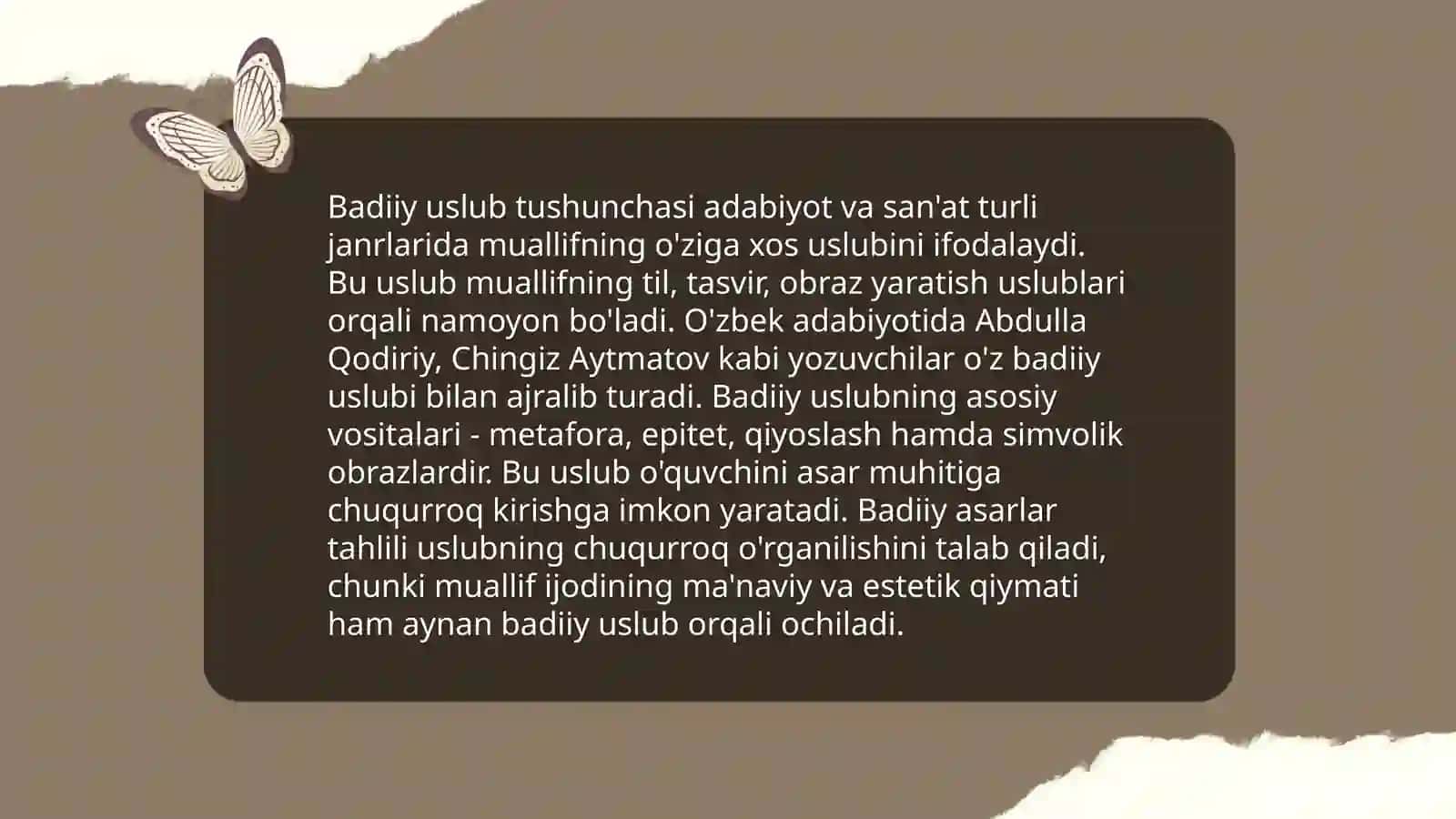 Uslubshunoslik va talqin 4