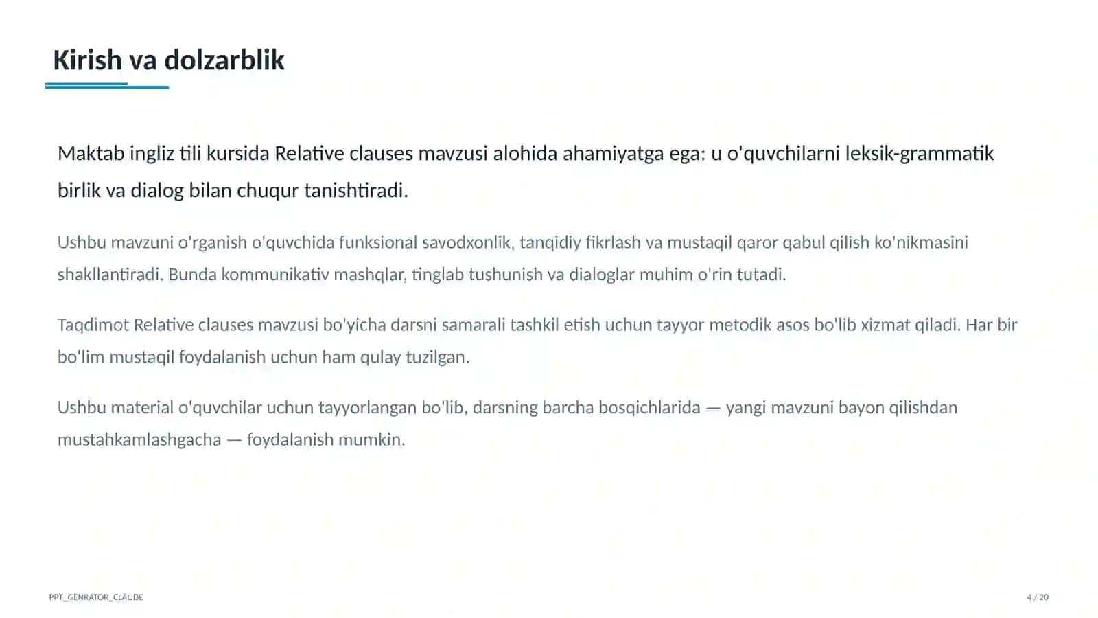 Relative Clauses (10-sinf) 4
