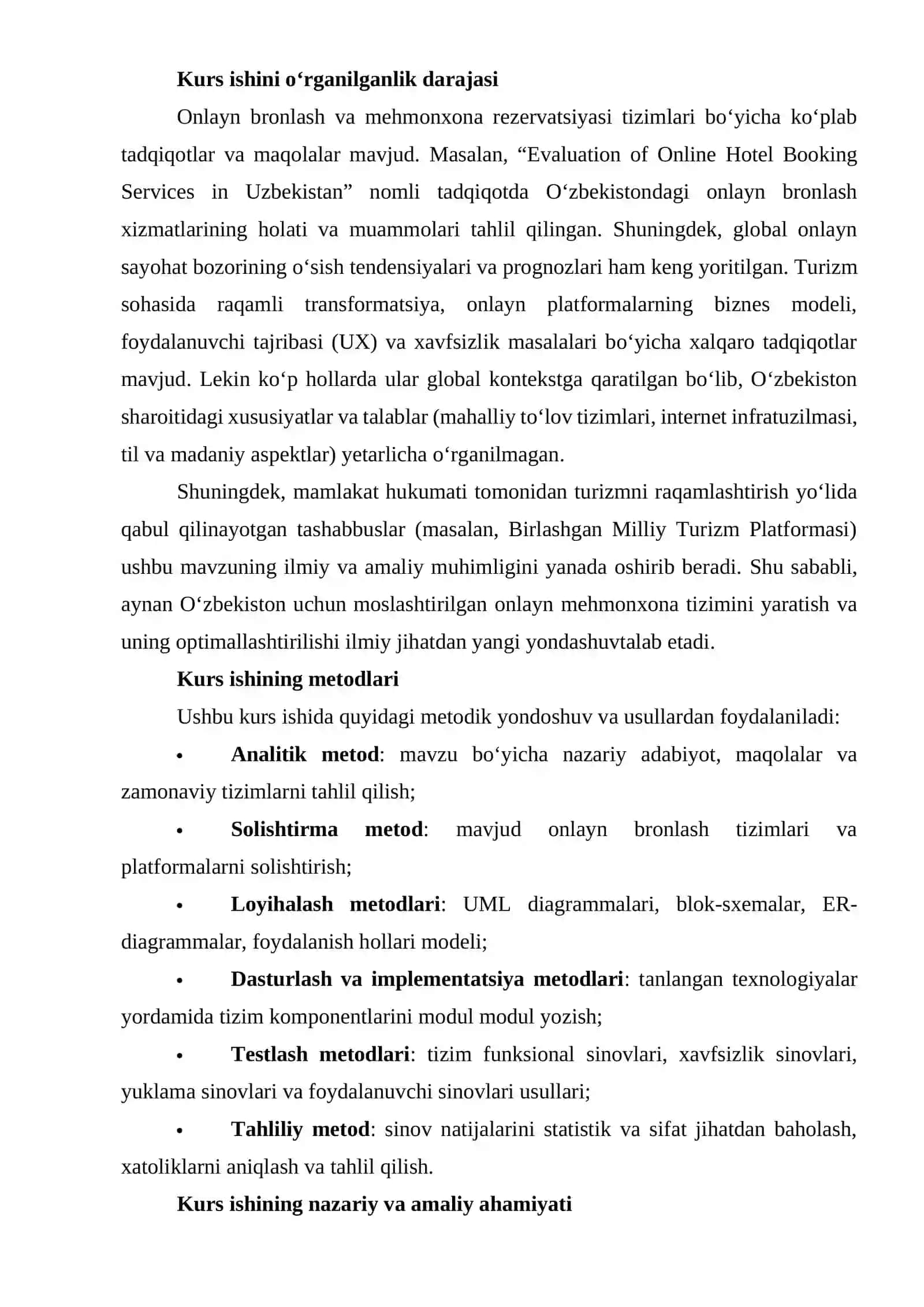 ONLAYN MEHMONXONA VA JOY BAND QILISH TIZMINI YARATISH 4