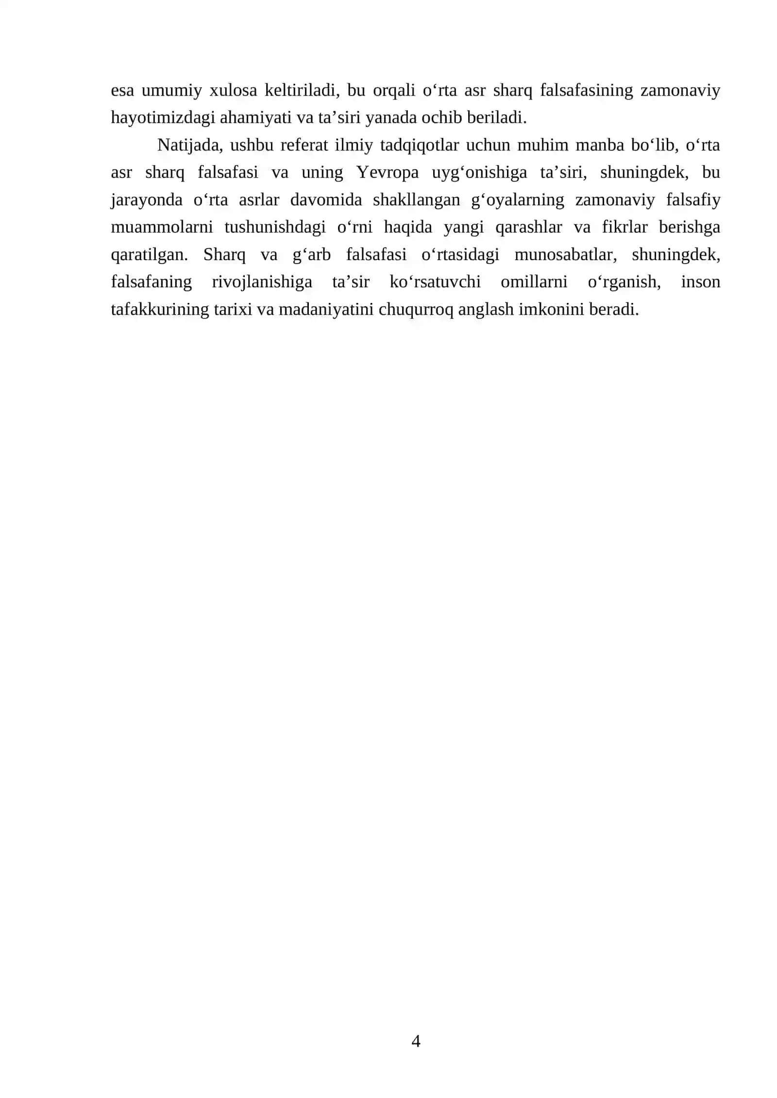 Ilk oʻrta asr sharq falsafasi va uygʻonish davri 4