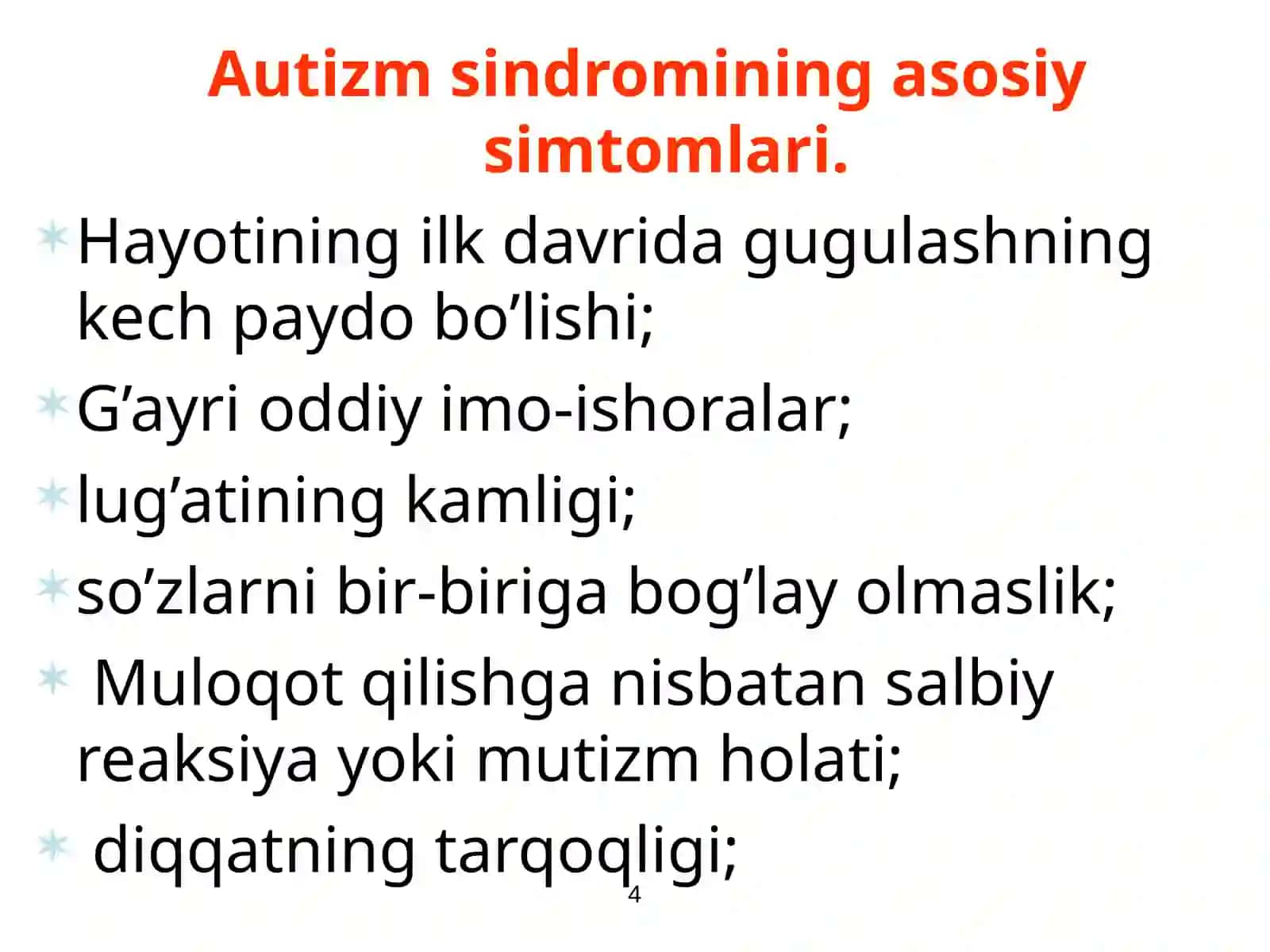 Autizm sindromi 4