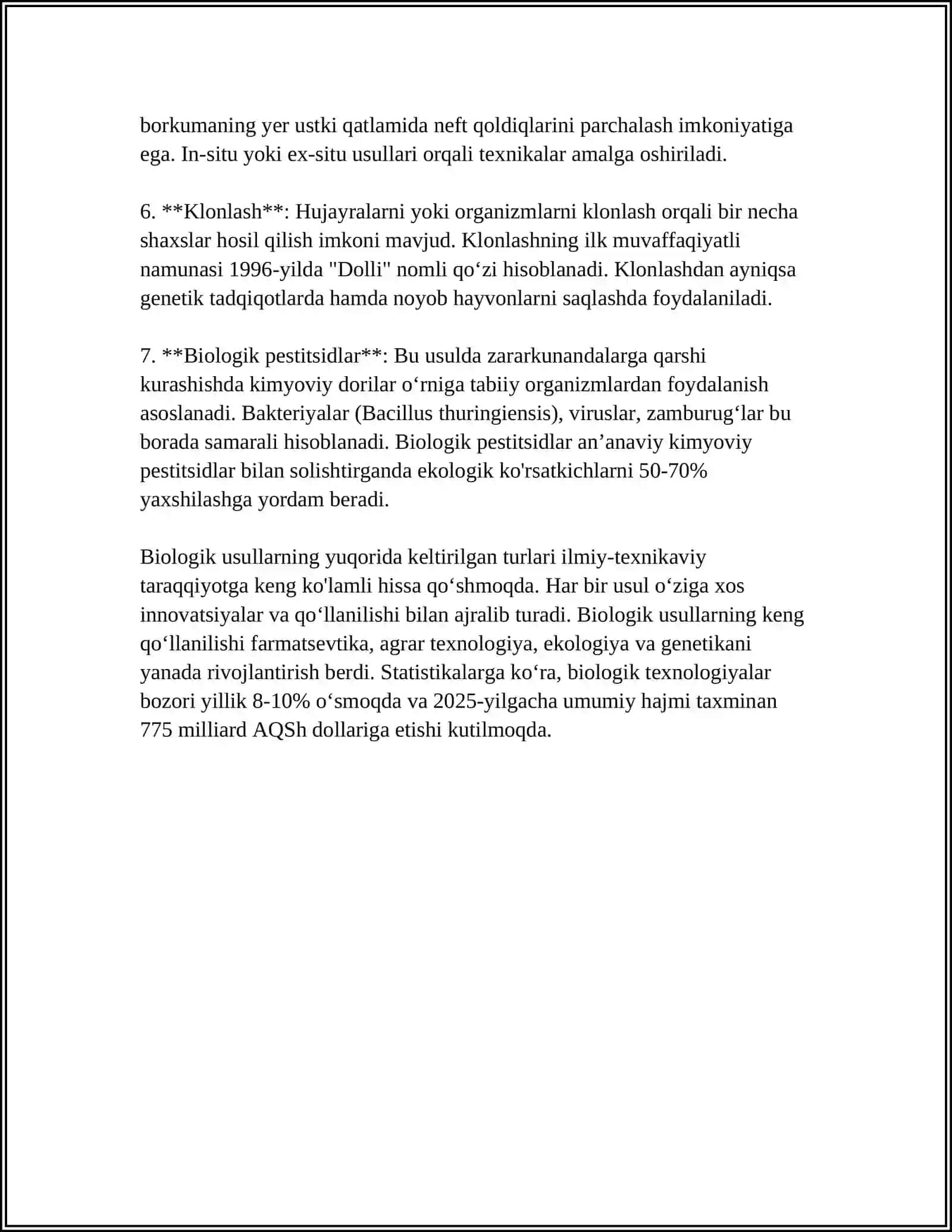 ORGANIZMNI CHINIQTIRISH USULLARI 4