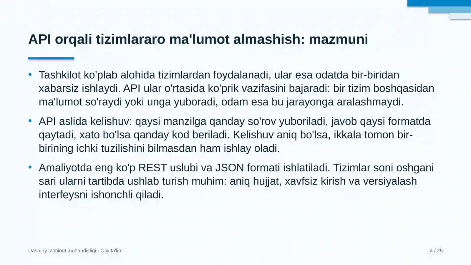 bolalar nashrlarida api orqali tizimlararo ma'lumot almashish 8031 4
