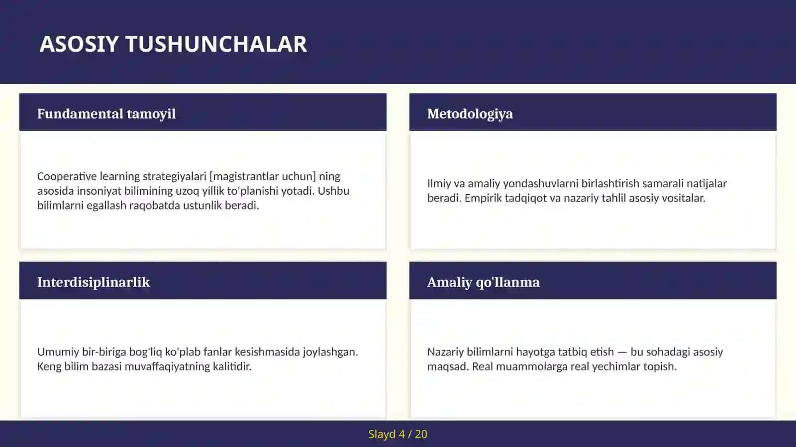 Cooperative learning strategiyalari [magistrantlar uchun] 4