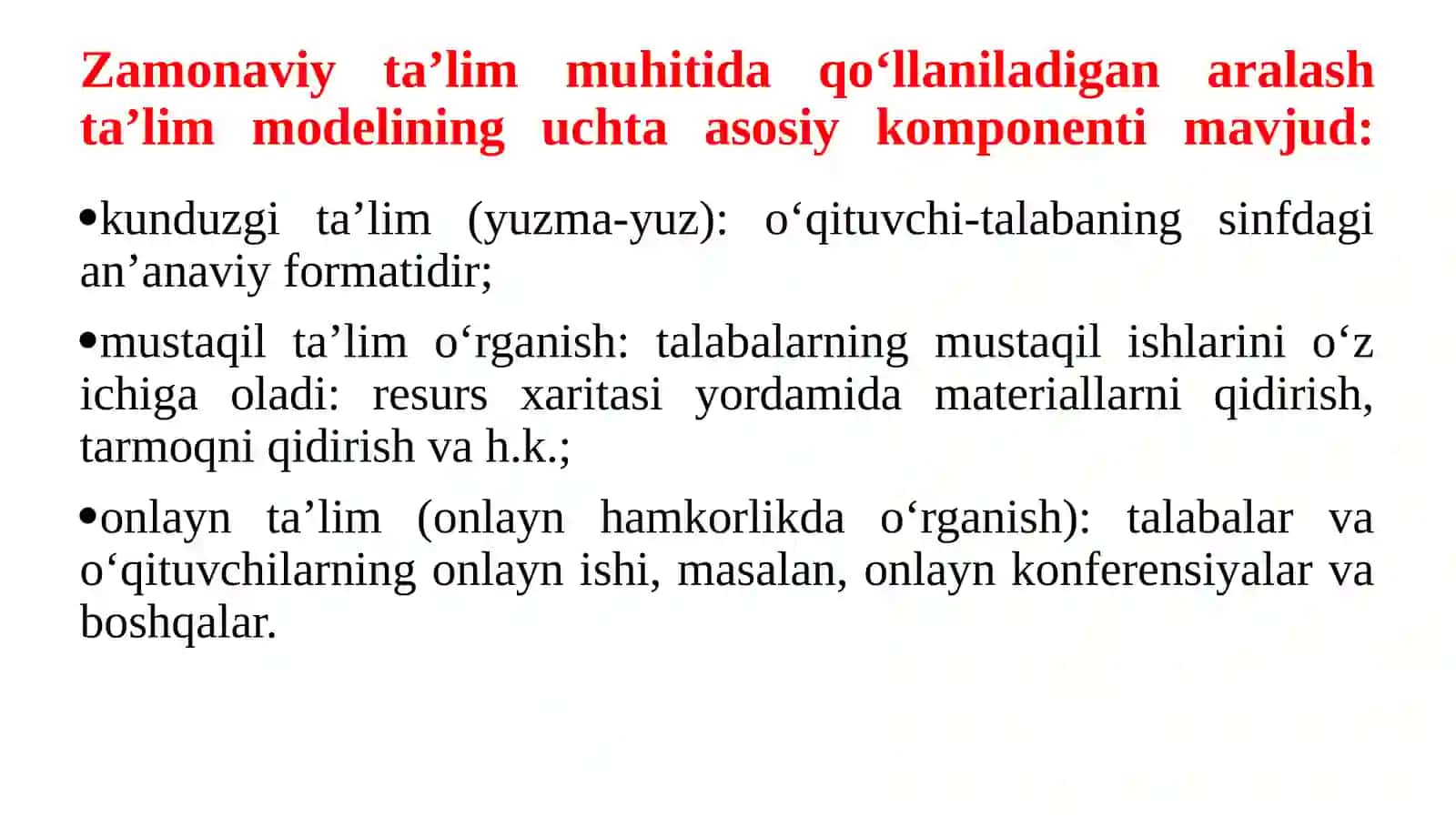 Raqamli pedagogikada oʻqituvchining oʻrni va vazifalari.Oʻqituvchining shaxsiyveb-sayti.Raqamli xavfsizlik 4
