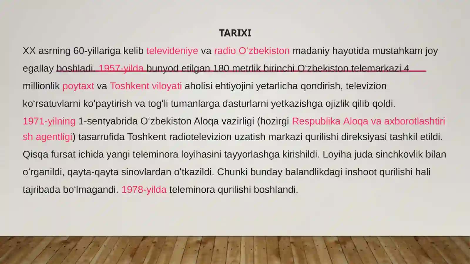 Toshkent teleminorasi 4