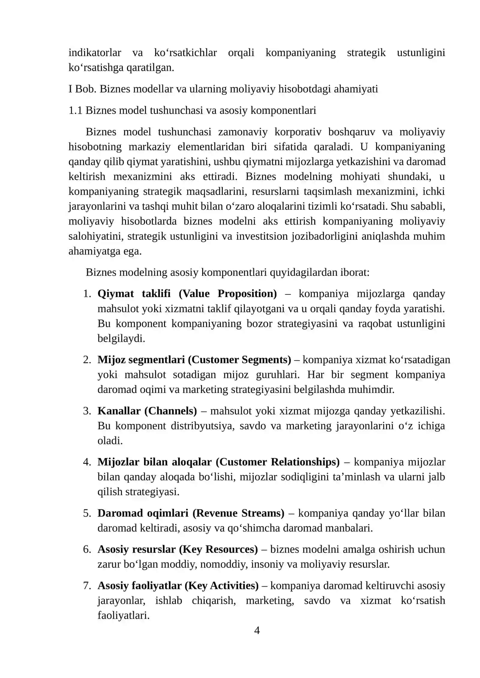 Moliyaviy hisobotda biznes modellarning aks ettirilishi 4