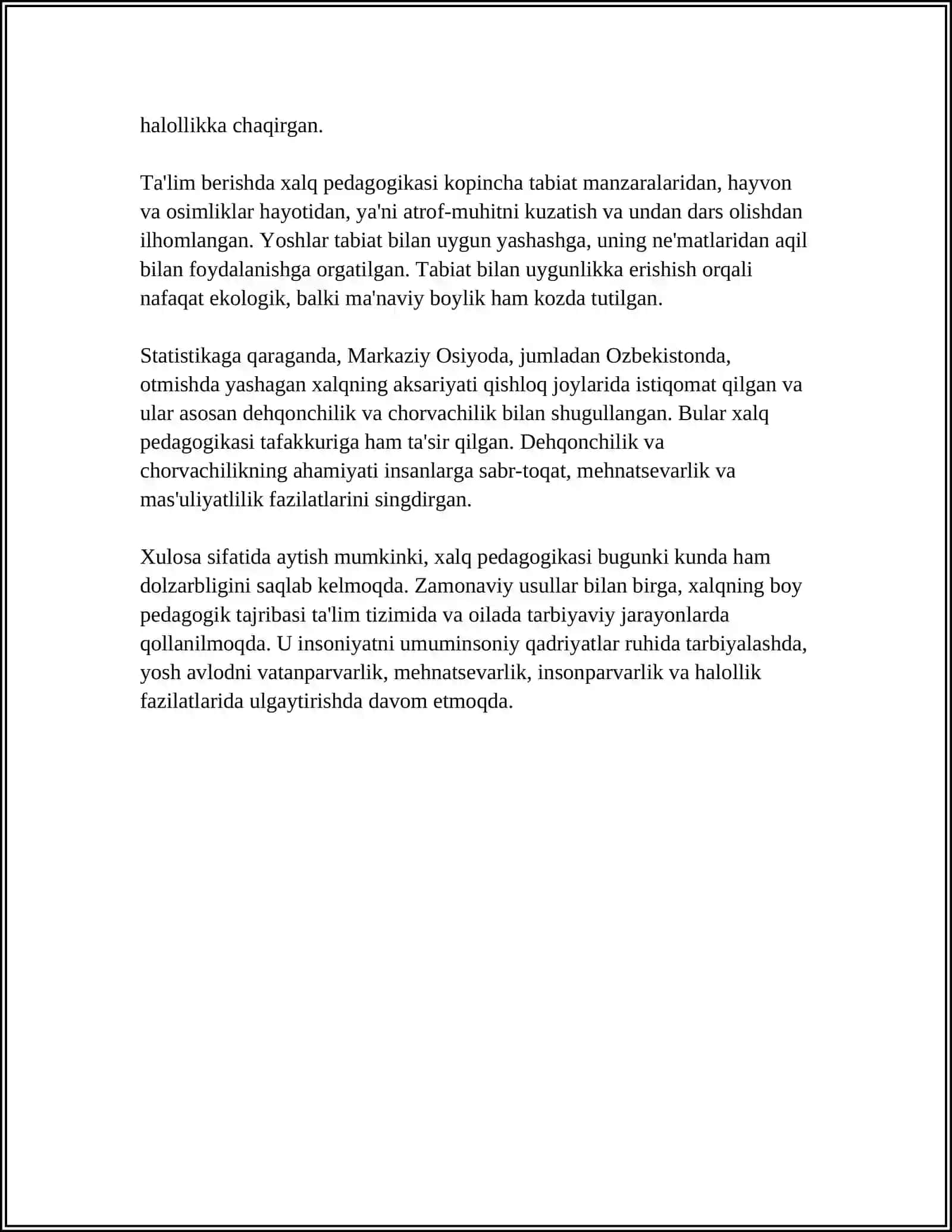 XALQ PEDAGOGIKASIDA MILLIY TARBIYA MAZMUNI 4