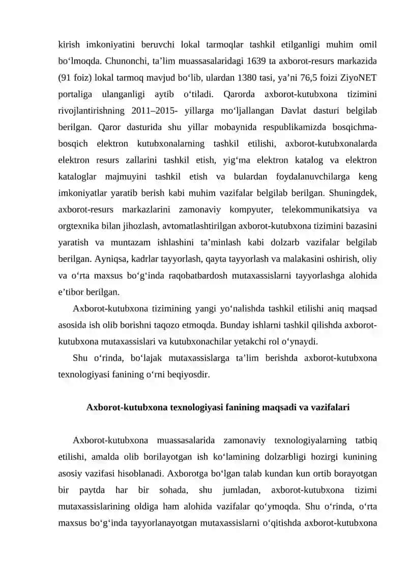 Axborot-kutubxona texnologiyasi 4