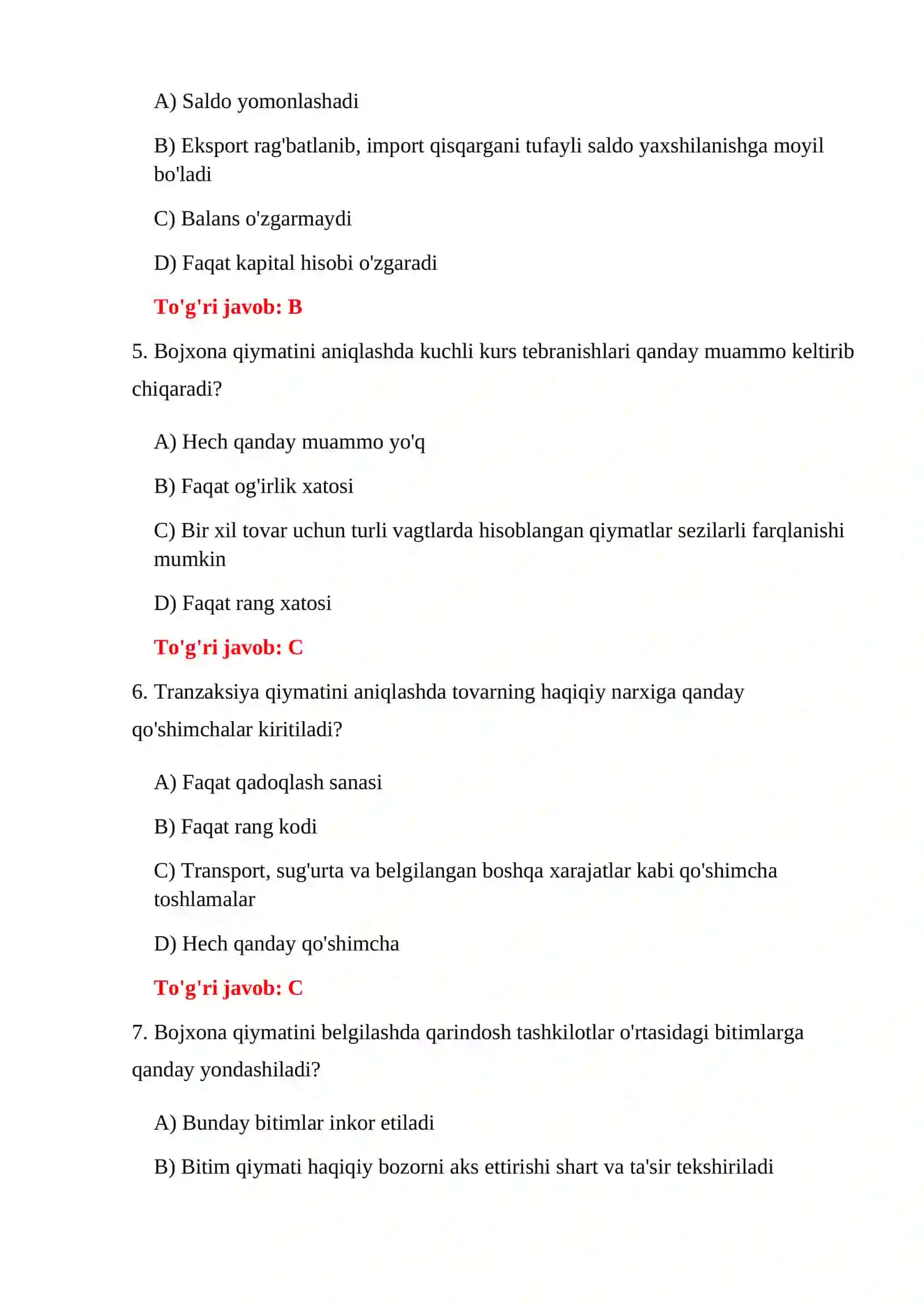BOJXONA IQTISODIYOTI ASOSLARI 4