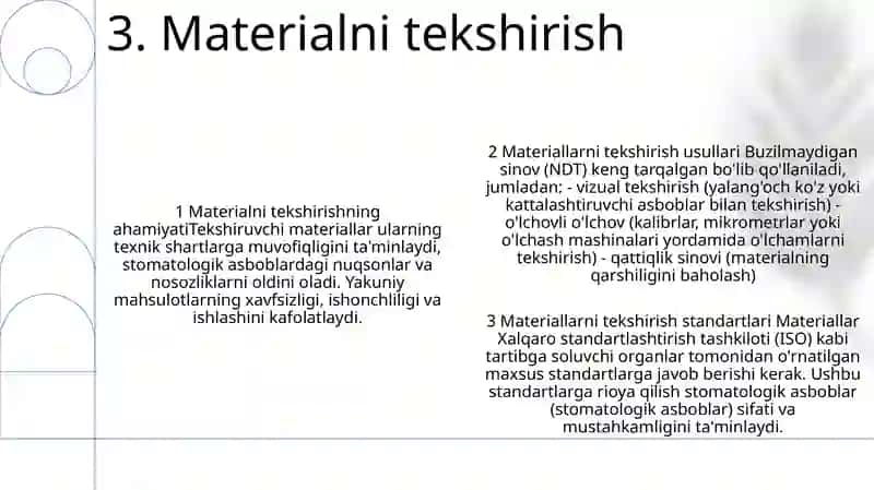 Stomatalogik Asboblarni Tekshirish Usullari 4