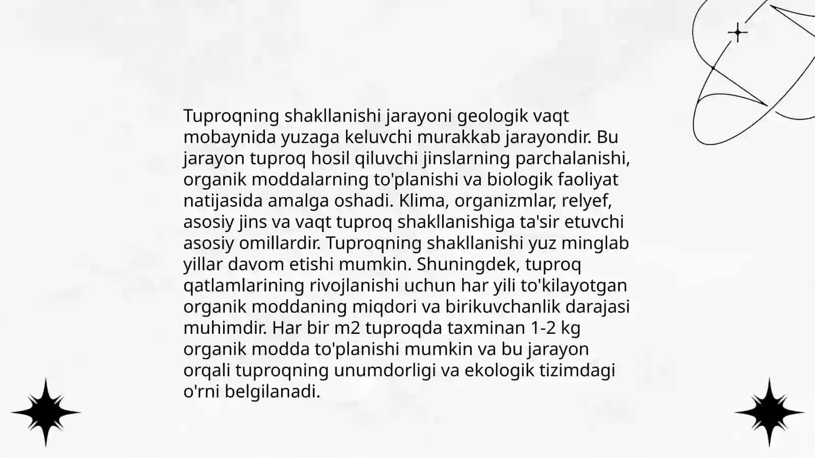 Tuproqning genezisi, evolyutsiyasi va klassifikatsiyasi 4