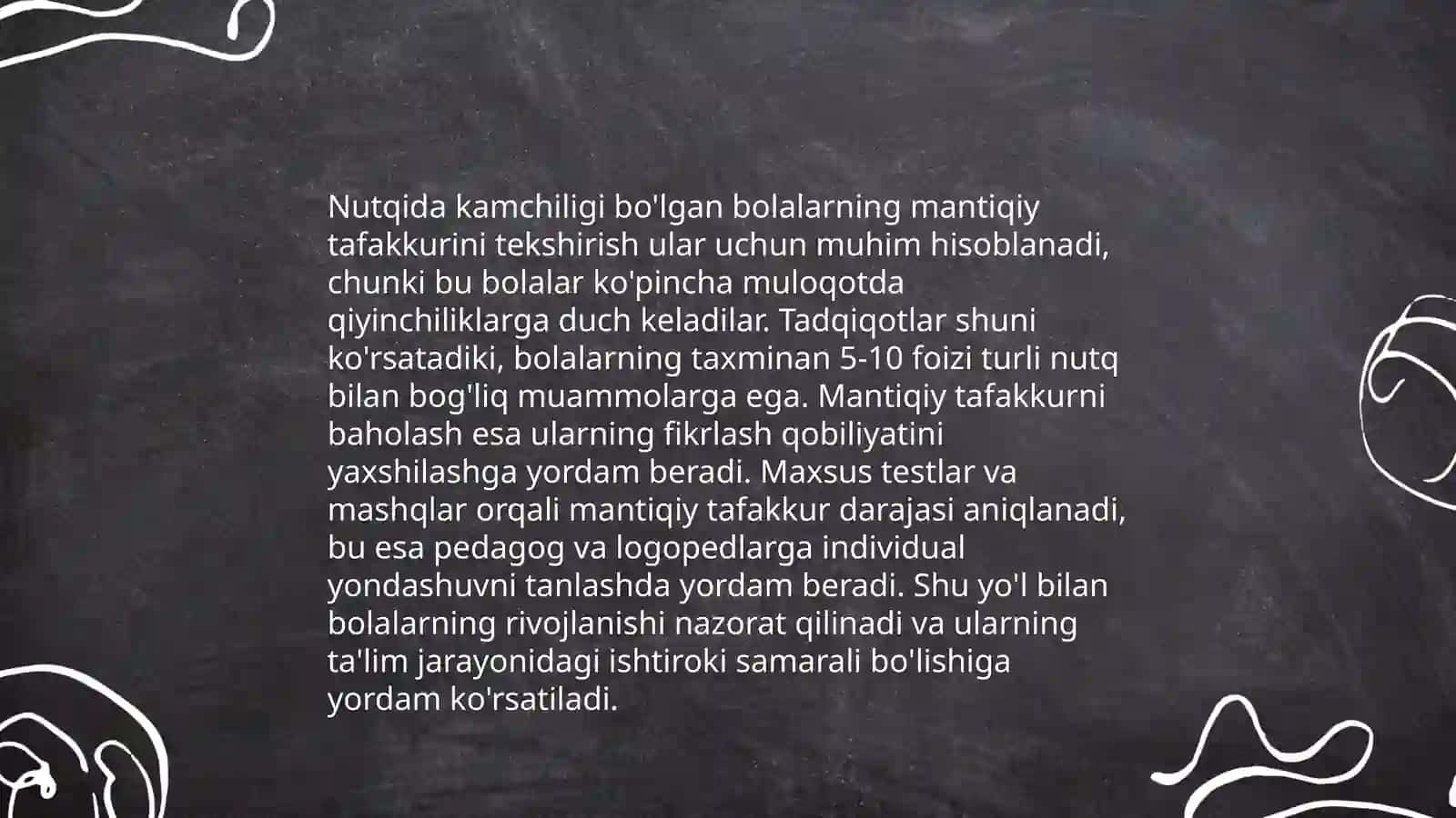Nutqida kamchiligi boʻlgan bolalarning tafakkurini tekshirish usullari 4