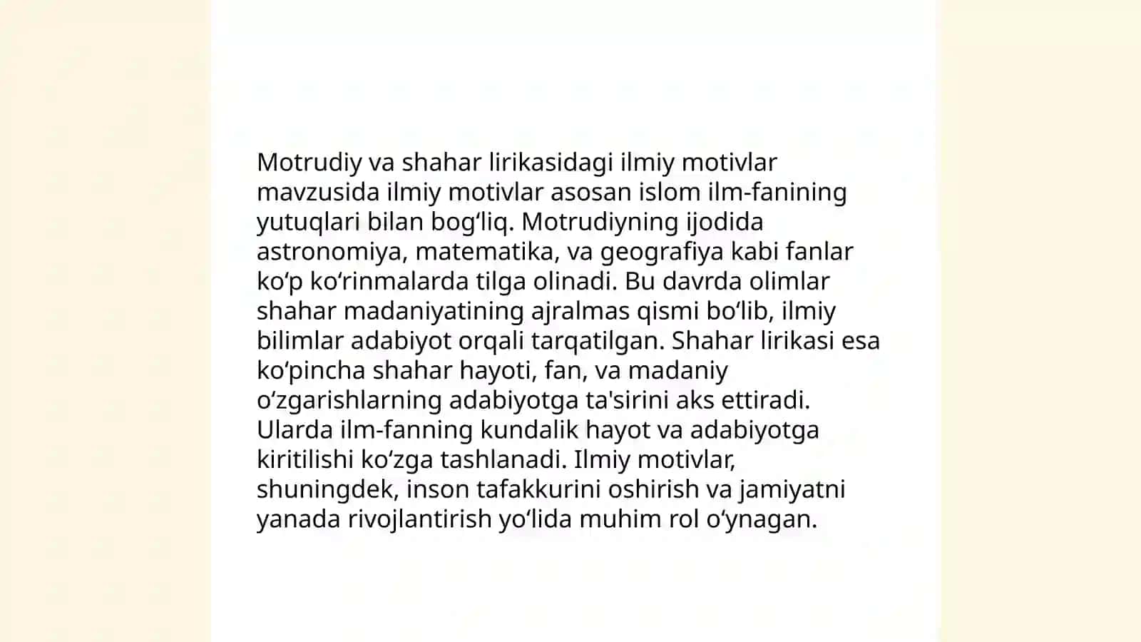 Arab adabiyotidan shahar lirikasining eng mashxur vakillari ijodi haqida 4