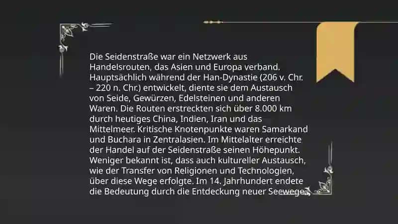 Geschichte der Seidenstraße 4