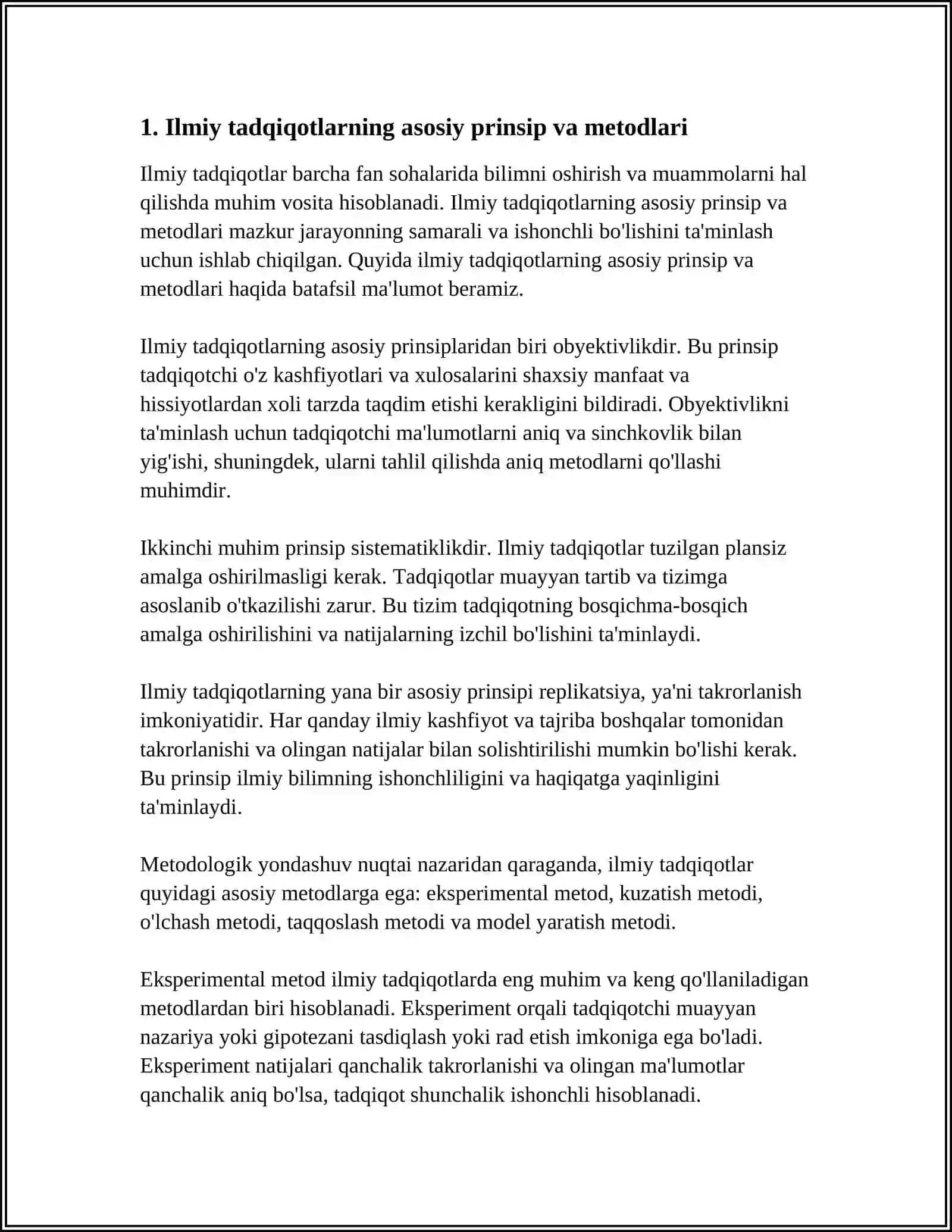 ILMIY TADQIQOT METODLARI VA ULARNING XUSUSIYATLARI 4