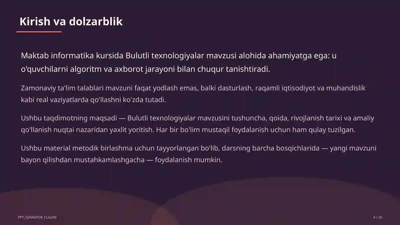 Bulutli texnologiyalar (11-sinf) 4
