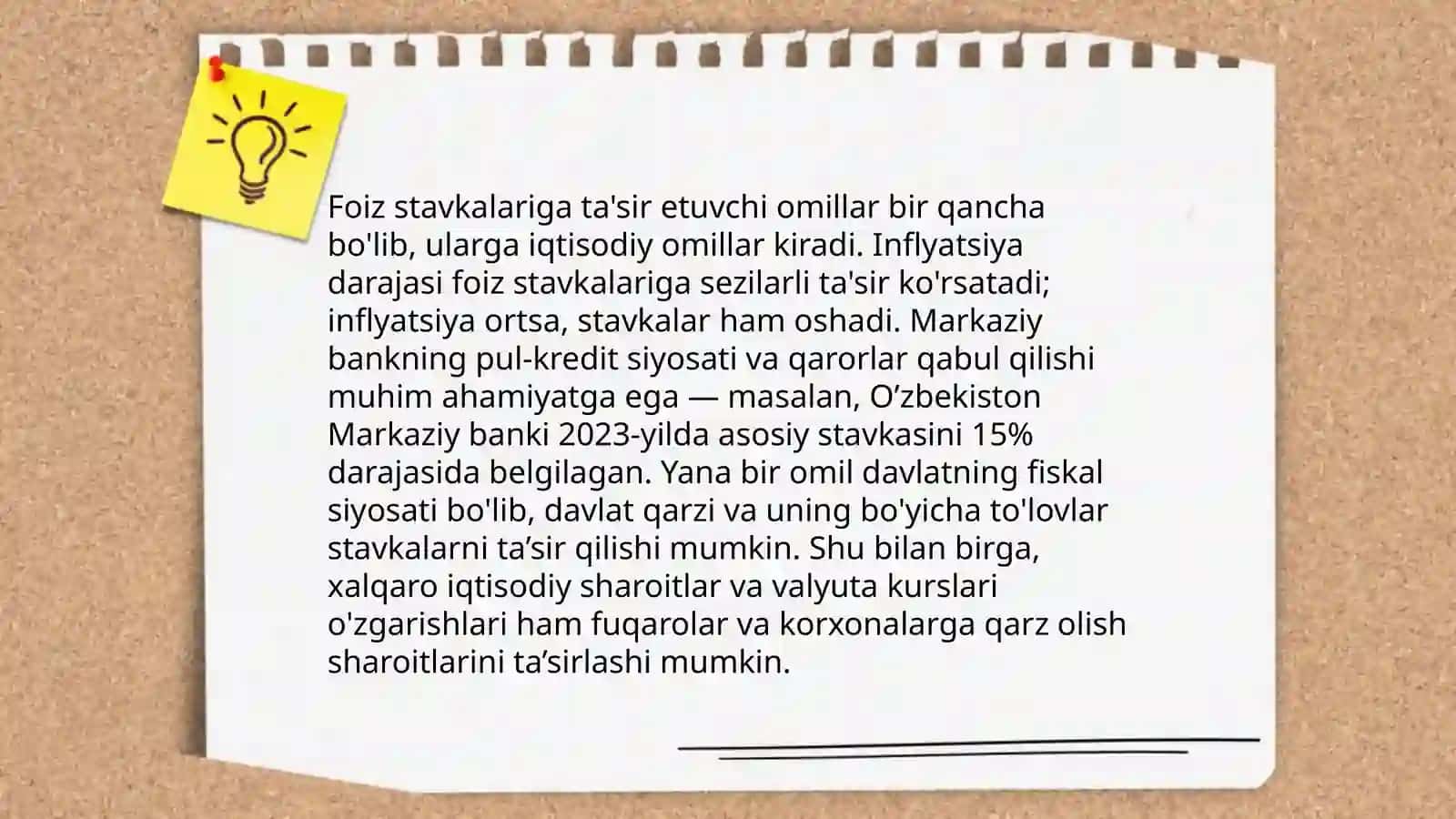Tijorat banklarining foiz siyosati 4