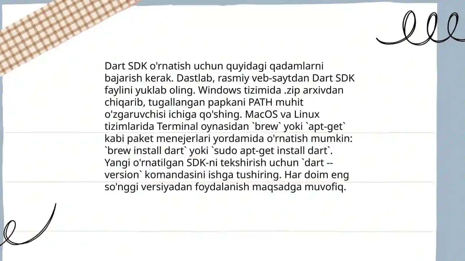 Dart dasturlash muhiti 4