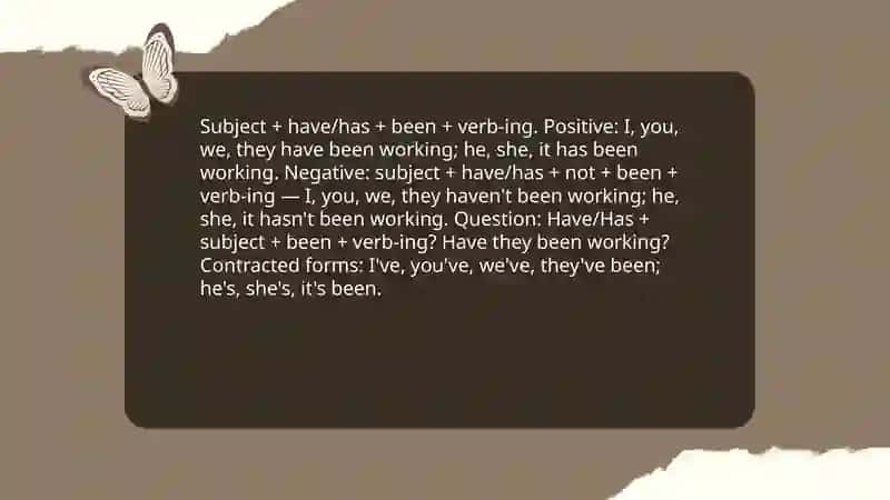 Present tenses:perfect simple and perfect continuous 4