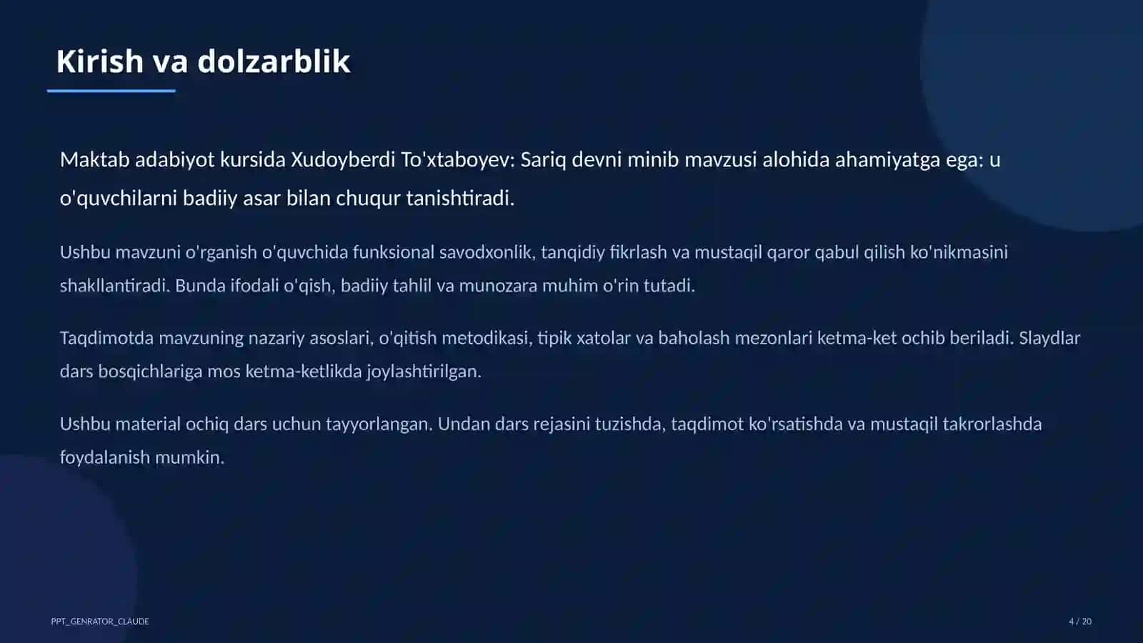 Xudoyberdi To'xtaboyev: Sariq devni minib (6-sinf) 4