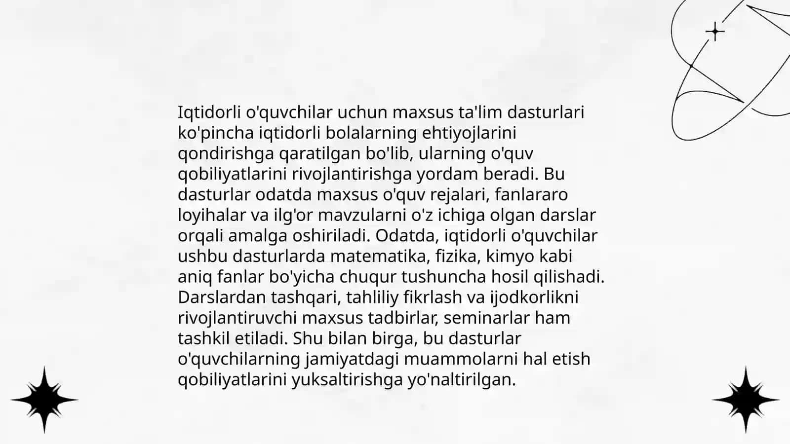 Iqtidorli o'quvchilarni o'qitish 4