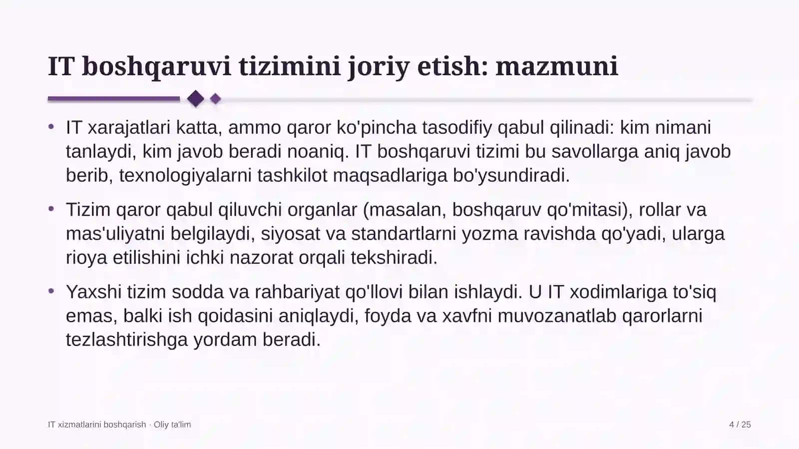 pr agentliklarda axborot texnologiyalari boshqaruvi tizimini joriy etish 3604 4