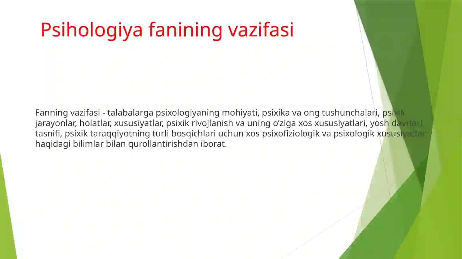 Psihologiyafanining predmeti 4