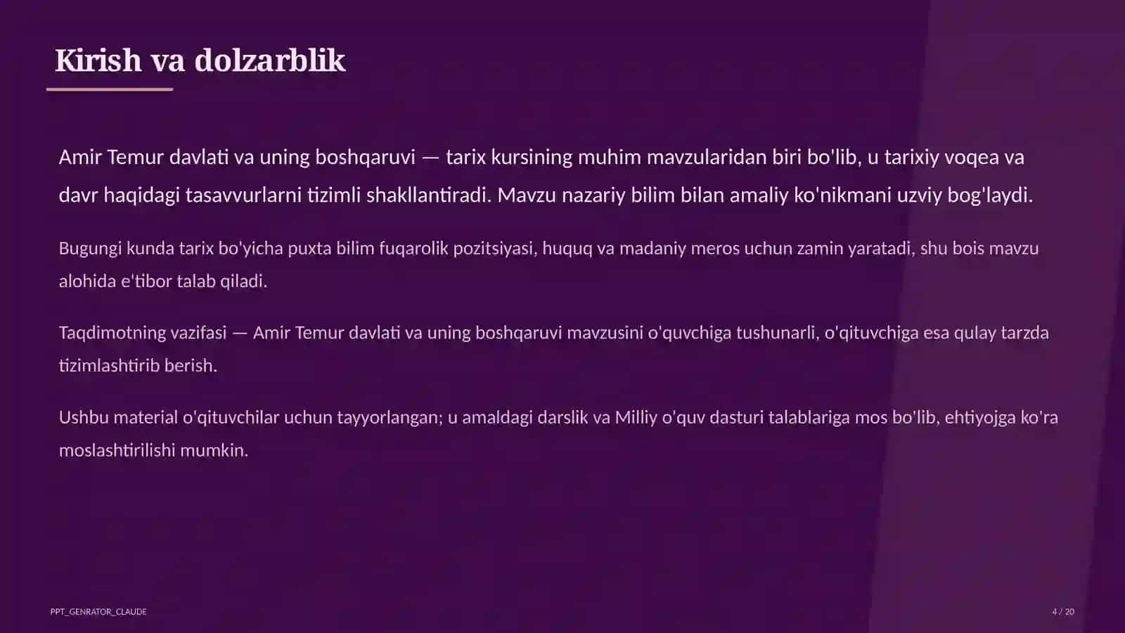 Amir Temur davlati va uning boshqaruvi (8-sinf) 4