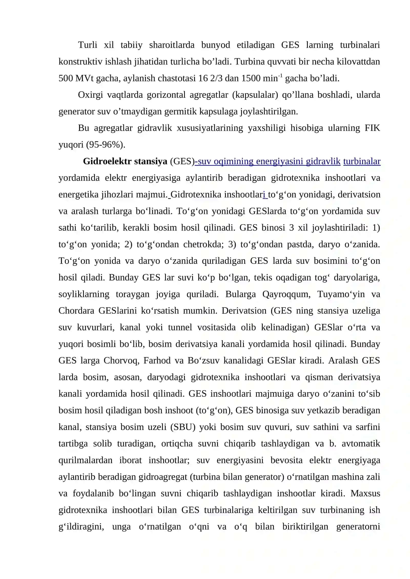 Gidro elektr stansiyalari (GES) 4