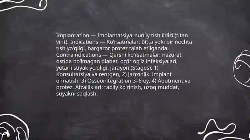 Tish chiqarish — Inglizcha-Uzbekcha slayd rasmli 4