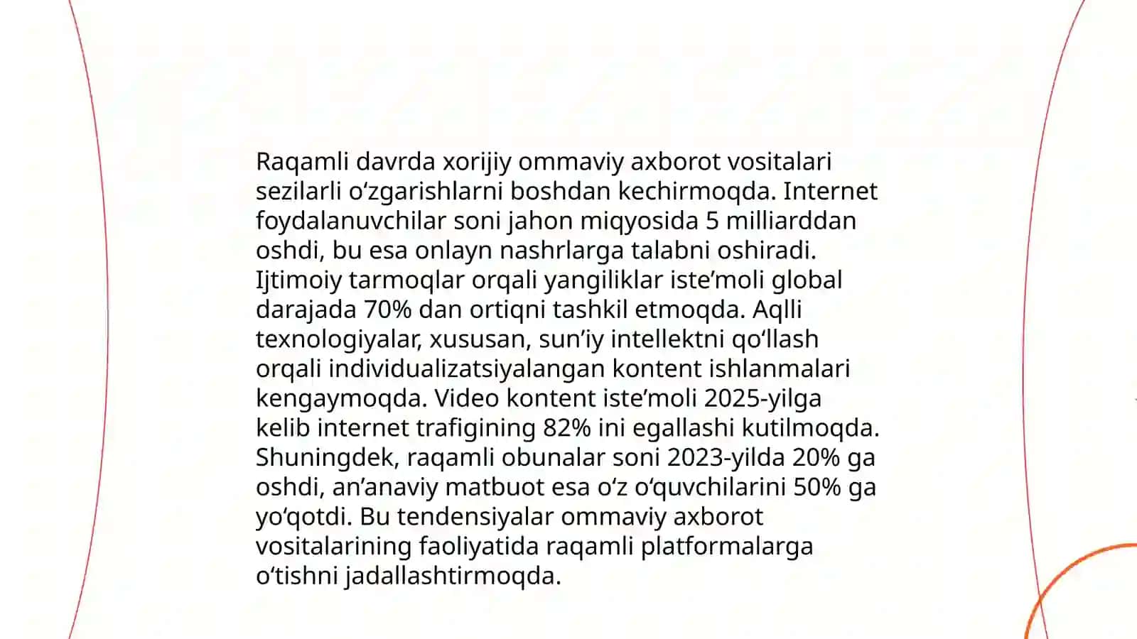 Xorijiy ommaviy axborot vositalarini media zamondagi o'rni 4