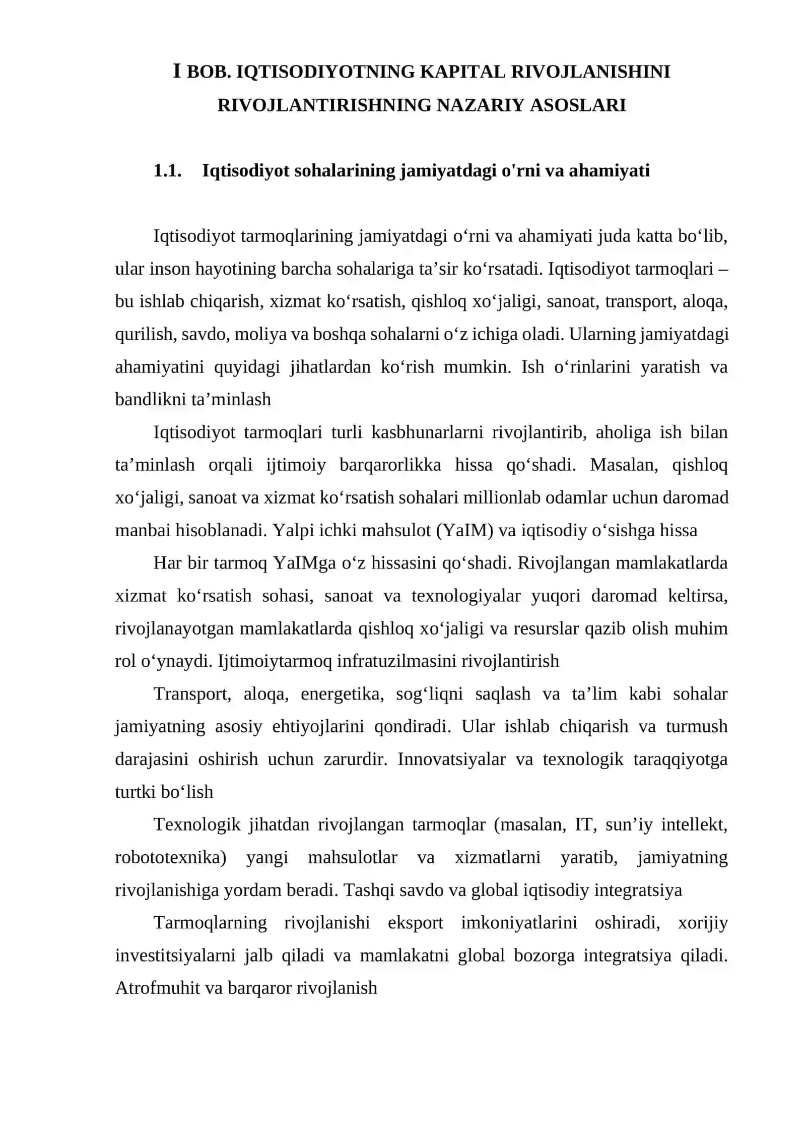 Iqtisodiyotning kapital rivojlanishini rivojlantirishning nazariy asoslari 4