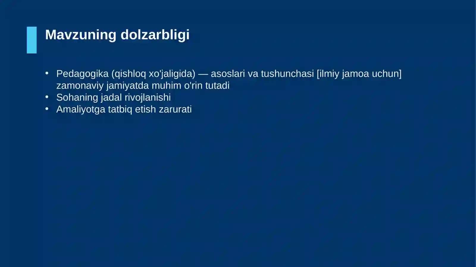 Pedagogika (qishloq xo'jaligida) — asoslari va tushunchasi [ilmiy jamoa uchun] 4