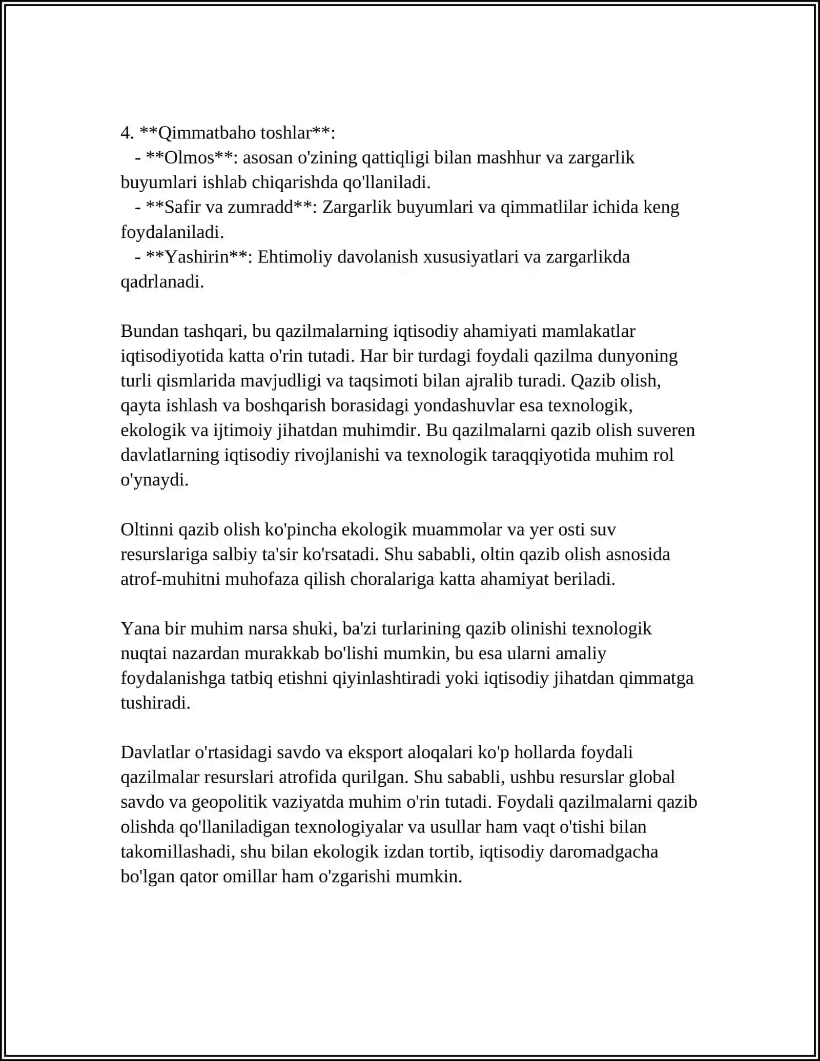 YER QARIDAN FOYDALANUVCHI SOLIQ TOLOVCHILAR TOMONIDAN HAQIQATDAN QAZIP OLINGAN FOYDALI QAZILMALAR HAJMINI TEKSHIRISH 4