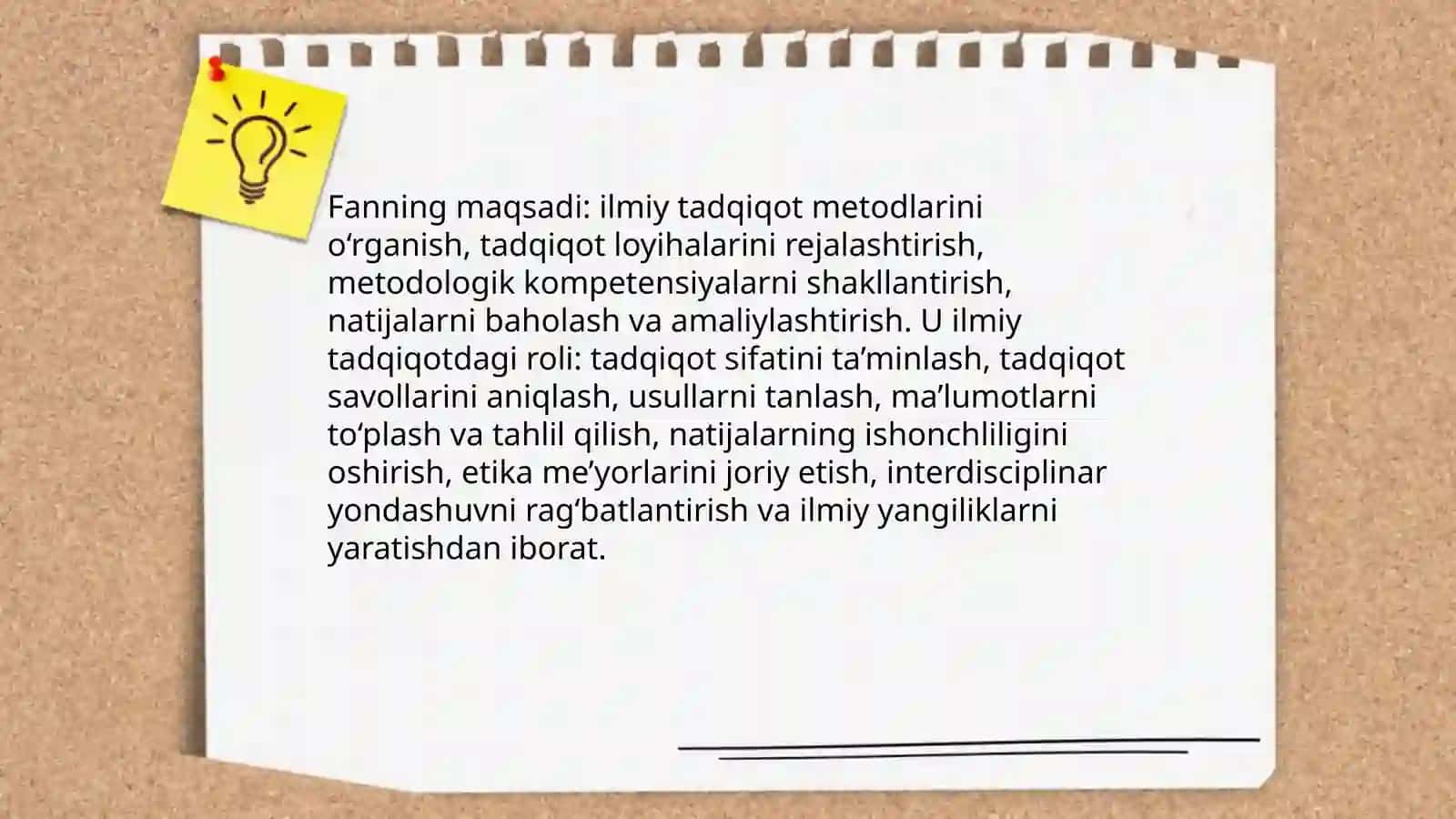 Ilmiy tadqiqot metodologiyasi fanining predmeti, maqsad va vazifalari 4