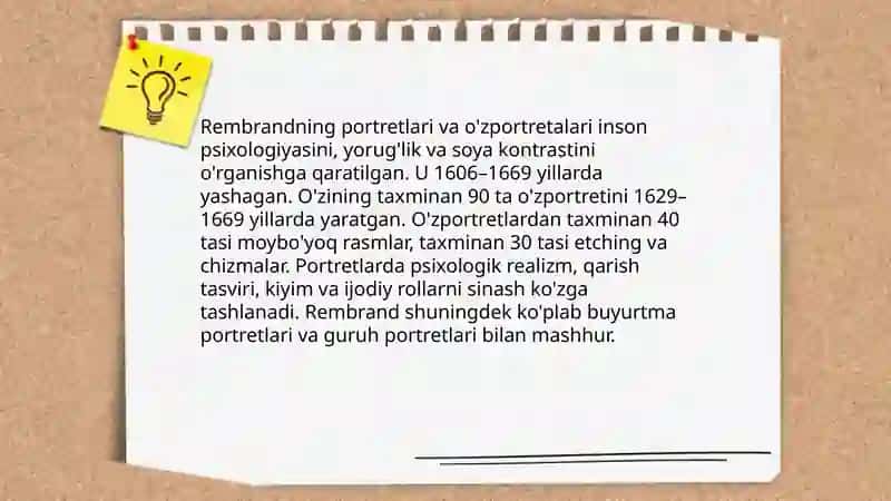 Jahon musavvirlari hayoti va ijodi haqida (Rembrand, Salvador Dale) 4