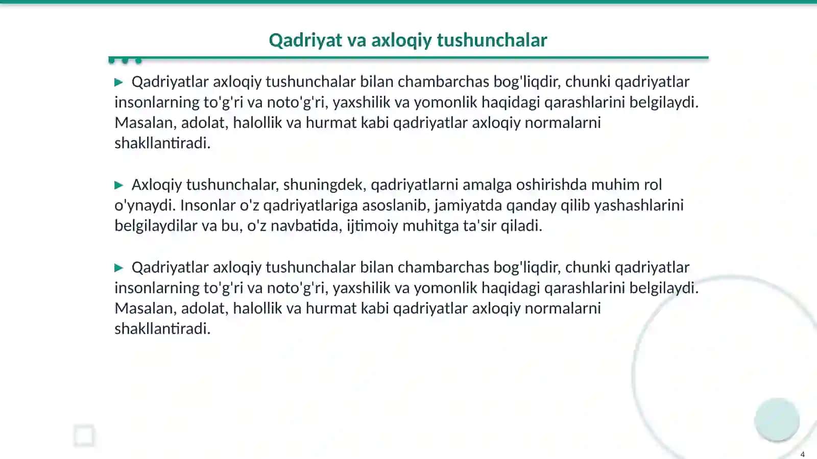 Qadriyat falsafasi 4