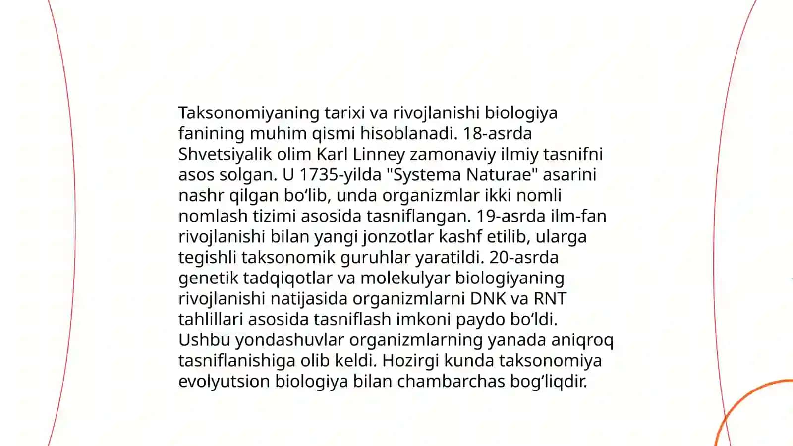 Taksonomiya usullarini va tajriba berilganlarini boshlang'ich tahlili 4