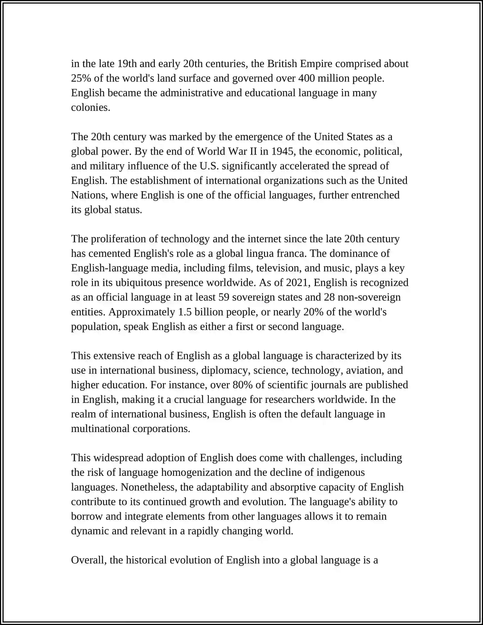ENGLISH IS THE LANGUAGE OF COMMUNICATION 4