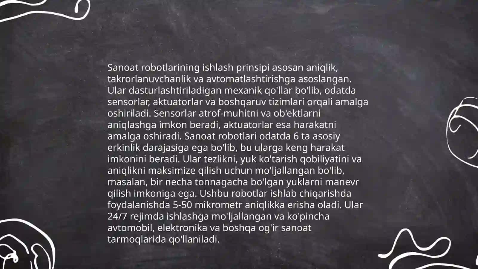 Sanoat roboti va uning sturturasi 4