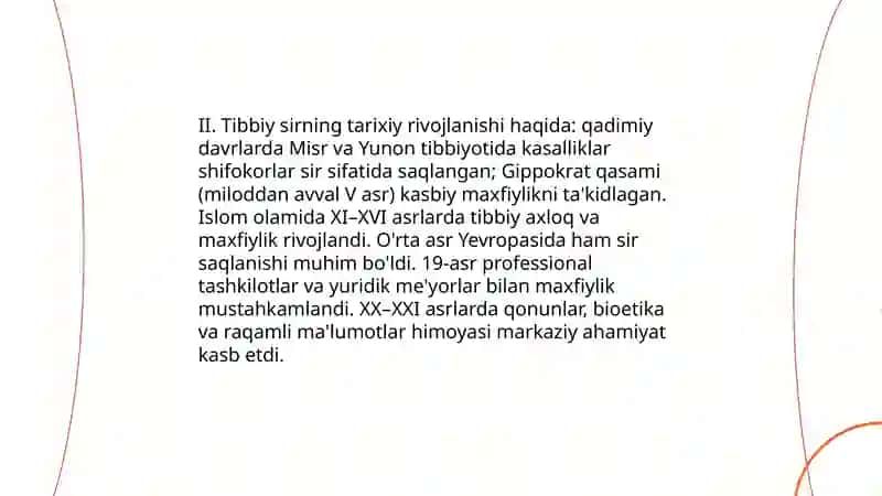 Tibbiy sir 4