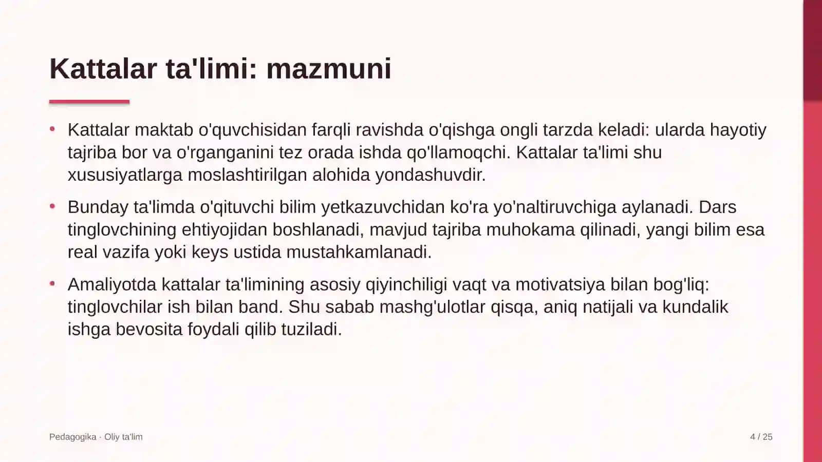 Qurilish laboratoriyalarida kattalar ta'limi 4