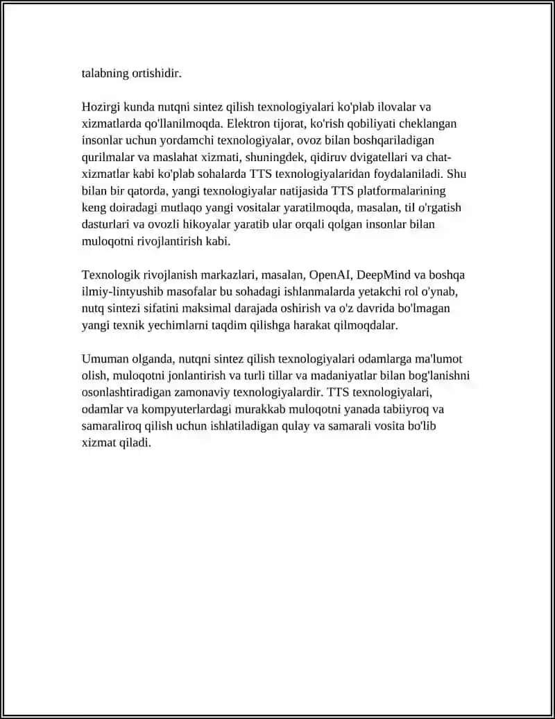 Nutqni Sintez Qilish Texnologiyalari 4