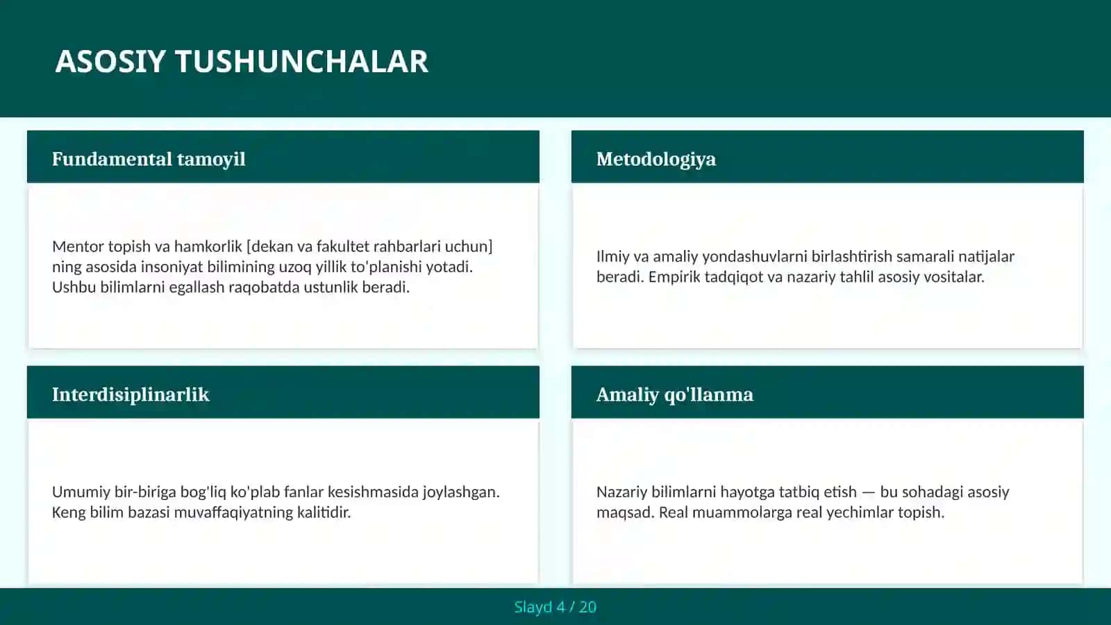 MENTOR TOPISH VA HAMKORLIK [DEKAN VA FAKULTET RAHBARLARI UCHUN] 4