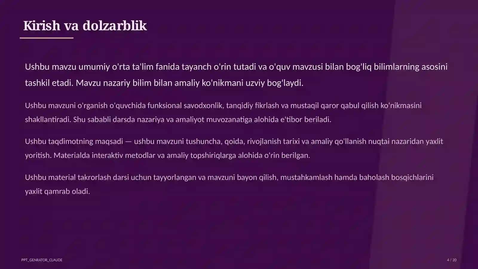 O'qish savodxonligi: matnni tushunish va tahlil qilish strategiyalari (2026) 4