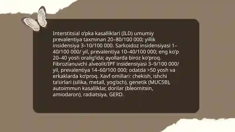 O‘pkaning interstitsial kasalliklari 4