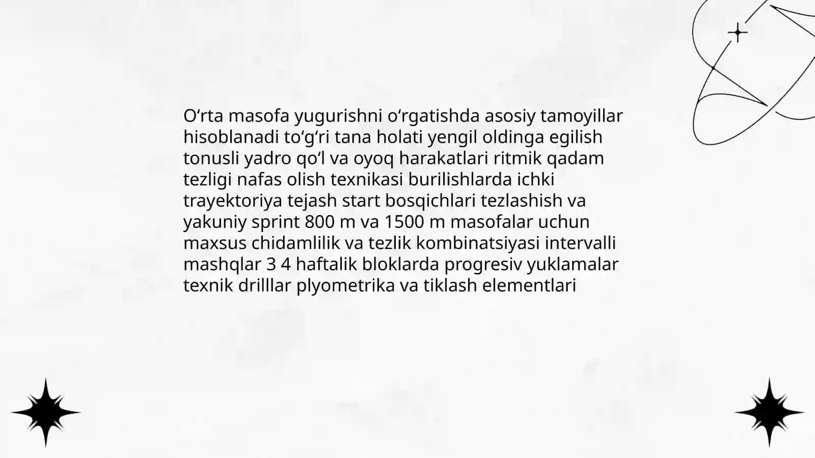 Yengil atletika turlari texnikasini oʻrgatish 4