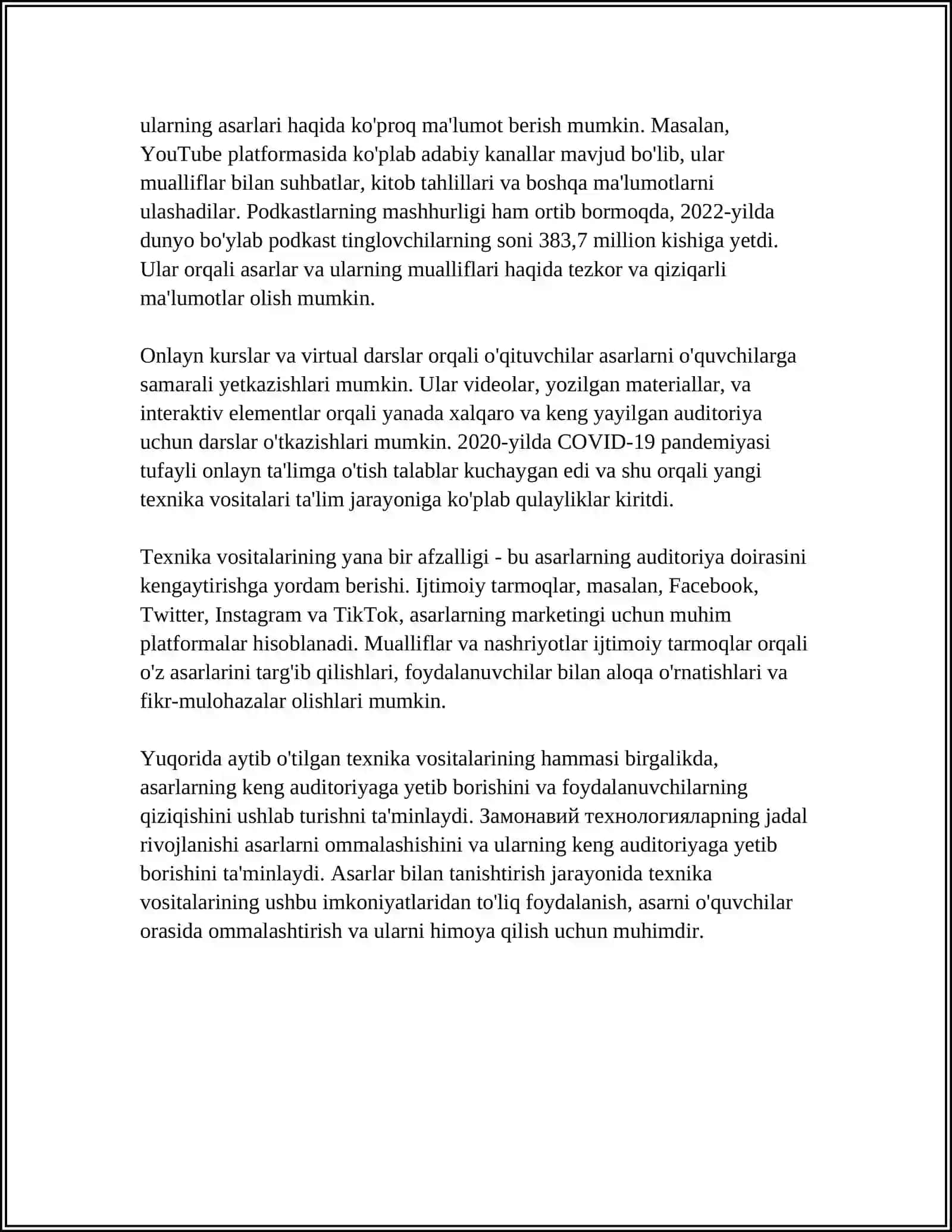 ASAR BILAN TANISHTIRISHDA TEXNIKA VOSITALARIDAN HAM UNUMLI FOYDALANISH USULLARI 4