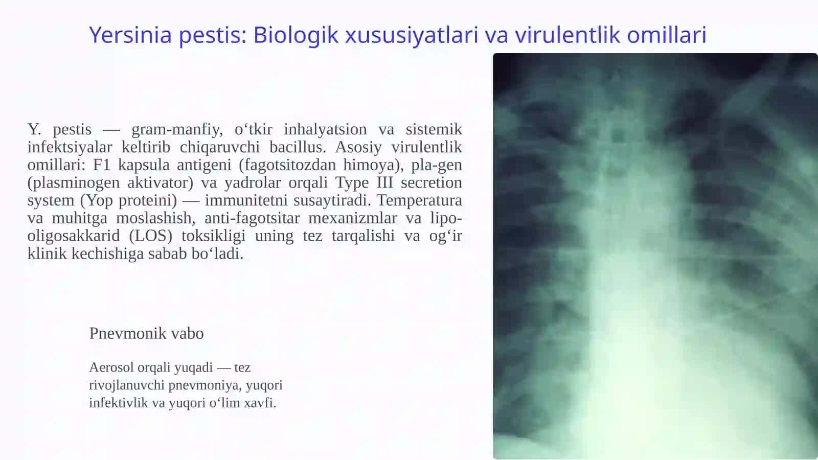 Yersinia pestis va Francisella tularensis: Patogenez va Laborator tashxisiga umumiy nazar 4